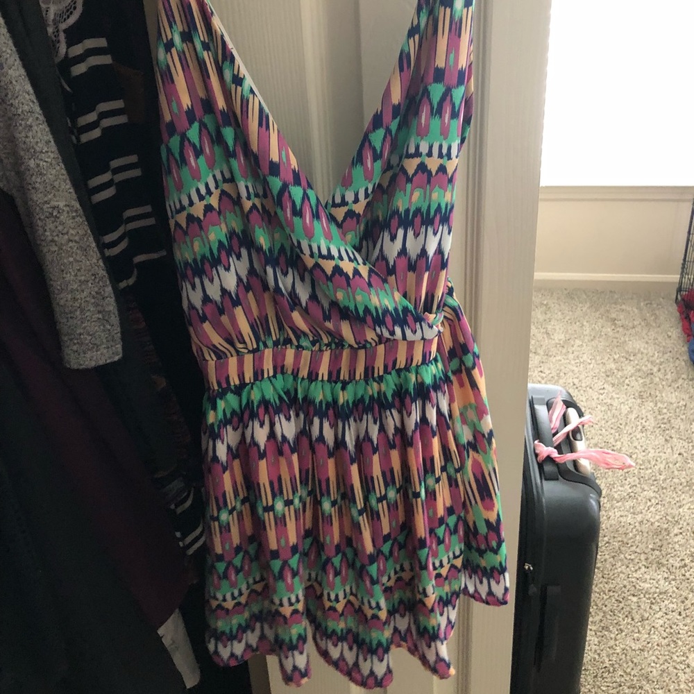 Backless romper